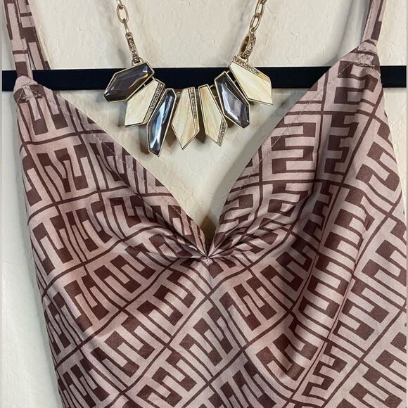 Kenneth Cole Geometric Rhinestone Statement Necklace - Picture 4 of 11